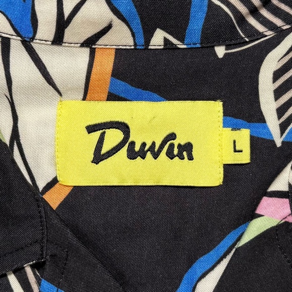 Duvin Design Neon Palm Button Up Shirt - Men's Large - Tropical Miami Style - Picture 4 of 6